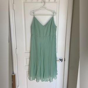 ASOS design pleated cami midi dress with adjustable draw string waist